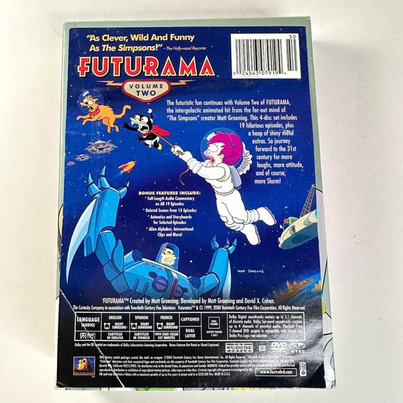 Futurama Volume 2 - Four Disc DVD Set - Picture 2 of 7